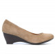 Women casual shoes 152-1 cappuccino velour