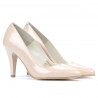 Women stylish, elegant shoes 1234 patent ivory