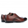 Men stylish, elegant shoes 828-1 a brown