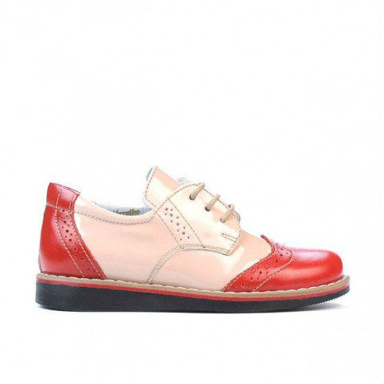 Small children shoes 60c patent red+beige
