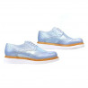 Pantofi casual dama 663-1 bleu sidef combinat