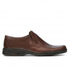 Men stylish, elegant shoes 969 brown