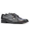 Men stylish, elegant, casual shoes 874 black