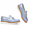 Pantofi casual dama 659 bleu sidef combinat