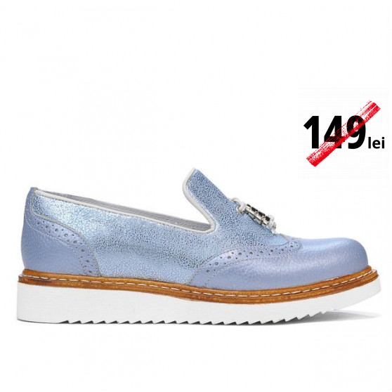 Women casual shoes 659 bleu pearl combined