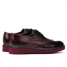 Men casual shoes 831 patent bordo combined