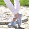 Pantofi casual dama 663-1 bleu sidef combinat lifestyle