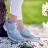 Pantofi casual dama 663-1 bleu sidef combinat