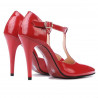 Women sandals 1237 patent red