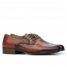 Men stylish, elegant shoes 837 a cognac