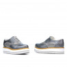Women casual shoes 683-1 gray pearl combined