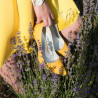 Women stylish, elegant shoes 1246 patent yellow