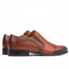 Men stylish, elegant shoes 877 a cognac