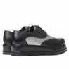 Women casual shoes 683-1 black combined