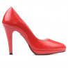 Women stylish, elegant shoes 1233 patent red