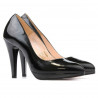 Pantofi eleganti dama 1233 lac negru satinat