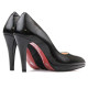 Pantofi eleganti dama 1233 lac negru satinat