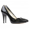 Pantofi eleganti dama 1244 lac negru satinat