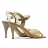 Women sandals 1240 patent beige