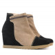 Women boots 1143 black antilopa+cappuccino
