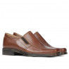 Men stylish, elegant shoes 789 brown