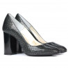 Pantofi eleganti dama 1269 piton negru