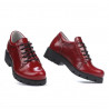 Children shoes 158 patent burgundy