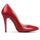 Women stylish, elegant shoes 1241 patent red
