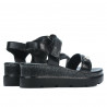 Sandale dama 5051 negru combinat