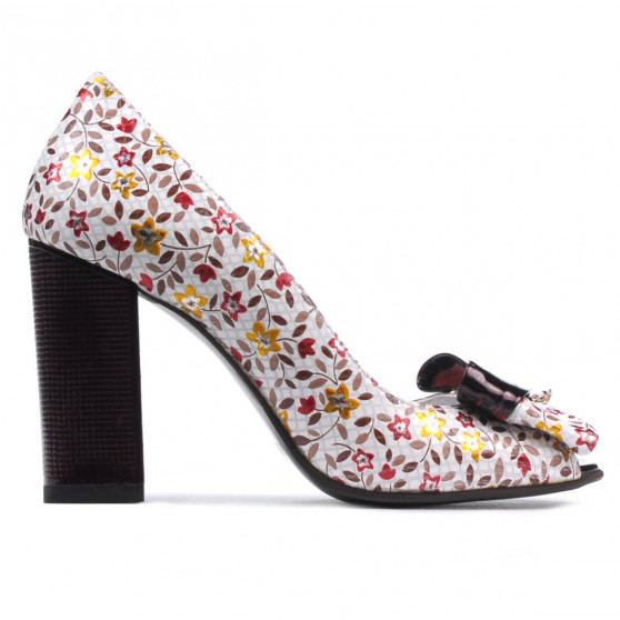 Women sandals 1271 grena floral multicolor