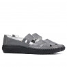 Women loafers, moccasins 6002 gray
