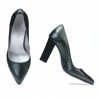 Women stylish, elegant shoes 1261 green pearl