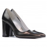 Women stylish, elegant shoes 1261 brown pearl
