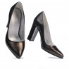 Women stylish, elegant shoes 1261 brown pearl
