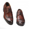 Men stylish, elegant shoes 892 a cognac