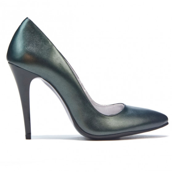 Women stylish, elegant shoes 1241 green pearl