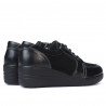 Pantofi casual dama 6006 negru combinat