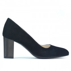 Pantofi eleganti dama 1273 negru antilopa