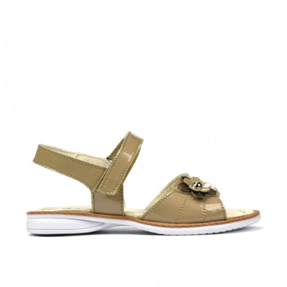 Small children sandals 55c patent beige