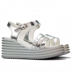 Women sandals 5064 silver 