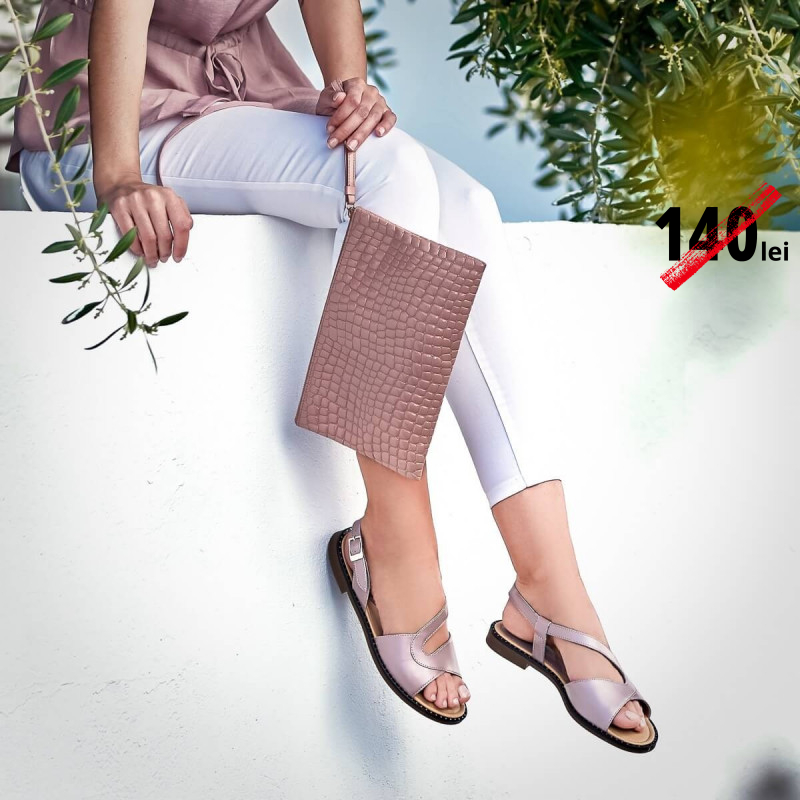 Sandale dama 5059 roz prafuit lifestyle