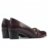 Women stylish, elegant, casual shoes 6012 bordo