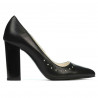 Pantofi eleganti dama 1275 negru satinat