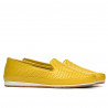 Women loafers, moccasins 6013 yellow