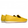 Women loafers, moccasins 6013 yellow