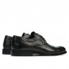 Men stylish, elegant shoes 904 black
