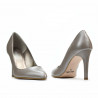 Women stylish, elegant shoes 1276 cappuccino pearl
