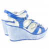 Women sandals 5006 patent blue