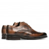 Men stylish, elegant shoes 907 a brown