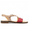 Women sandals 5070 red+pudra